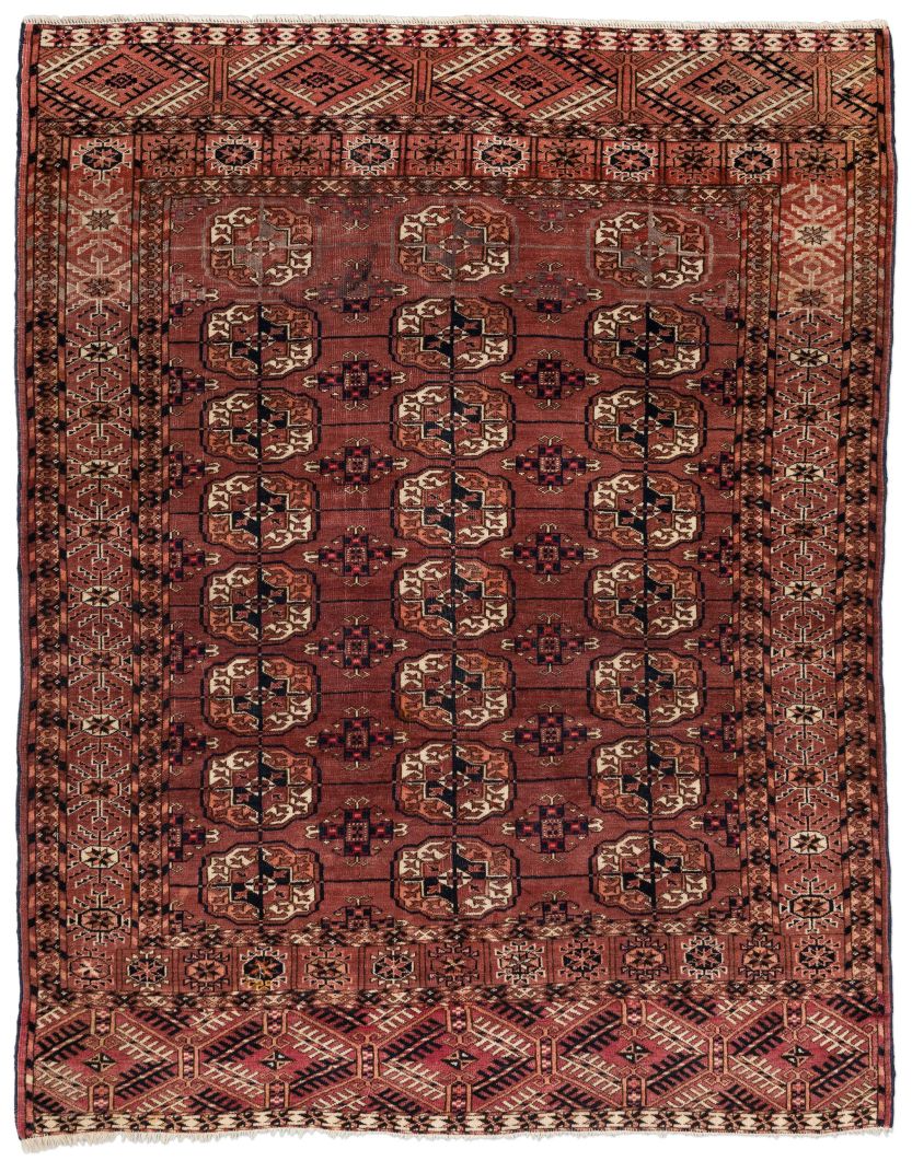 handgeknüpfter Orienteppich Bochara aus Turkmene Maß 143x111 cm