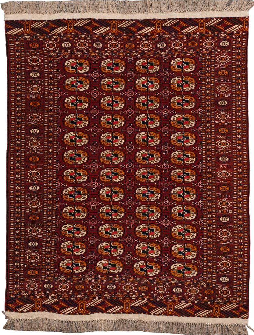 handgeknüpfter Orienteppich Bochara aus Turkmenistan Maß 163x133 cm