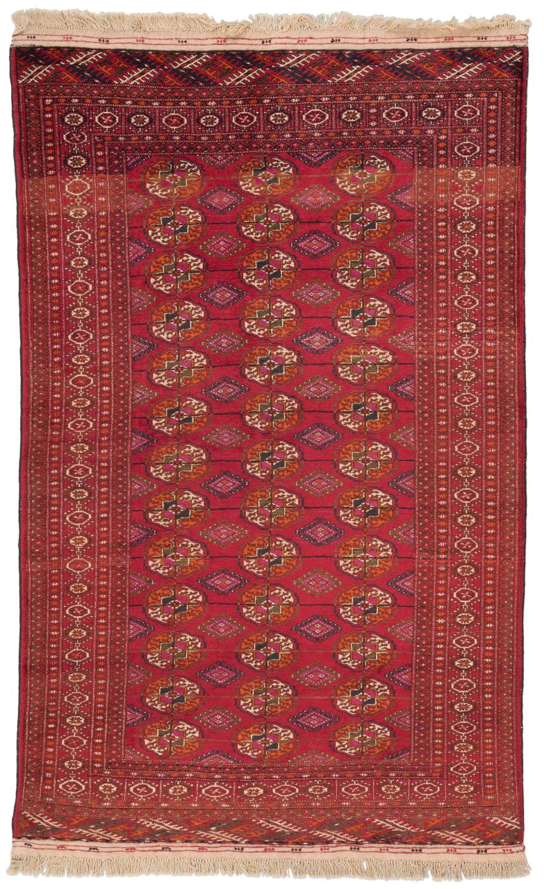 handgeknüpfter Orienteppich Bochara aus Turkmenistan Maß 196x124 cm