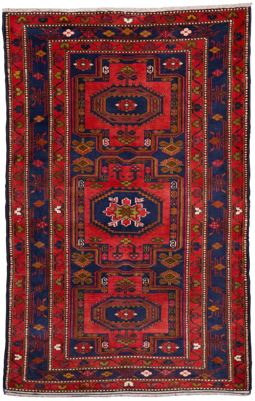 handgeknüpfter Orienteppich Derbent aus Dagestan Maß 208x135 cm