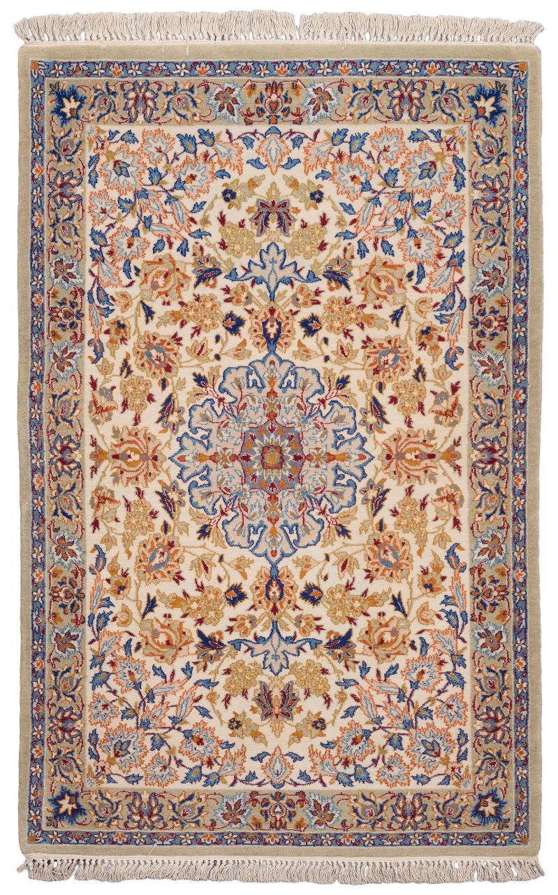 handgeknüpfter Orienteppich Essfahan aus Persien Maß 103x66 cm