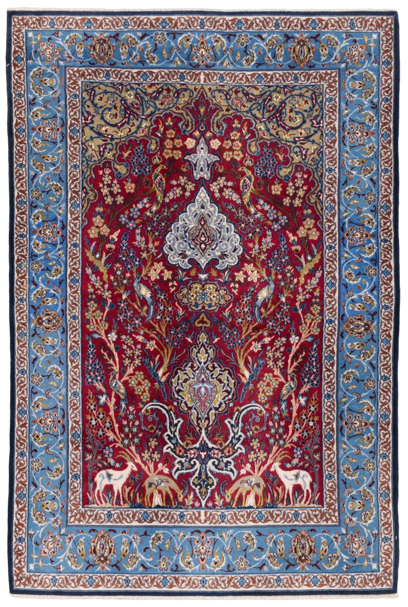 handgeknüpfter Orienteppich Essfahan aus Persien Maß 163x107 cm