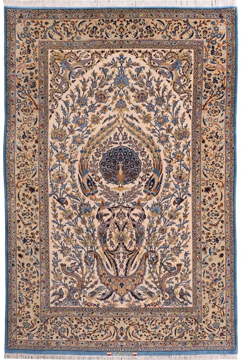 handgeknüpfter Orienteppich Essfahan aus Persien Maß 223x148 cm