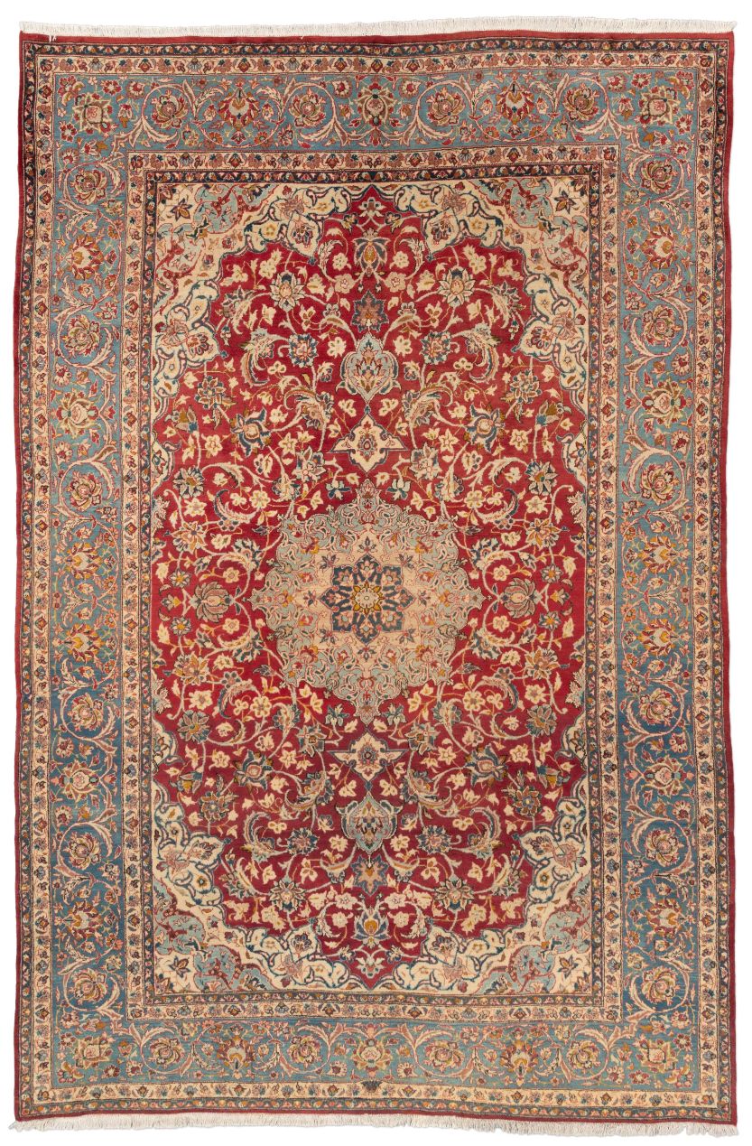 handgeknüpfter Orienteppich Essfahan aus Persien Maß 342x222 cm