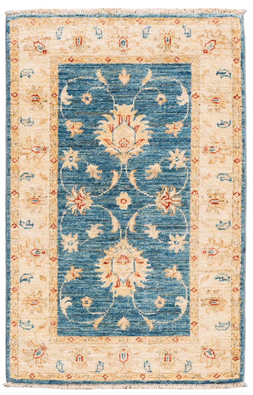 handgeknüpfter Orienteppich Ferahan aus Afghanistan Maß 87x58 cm