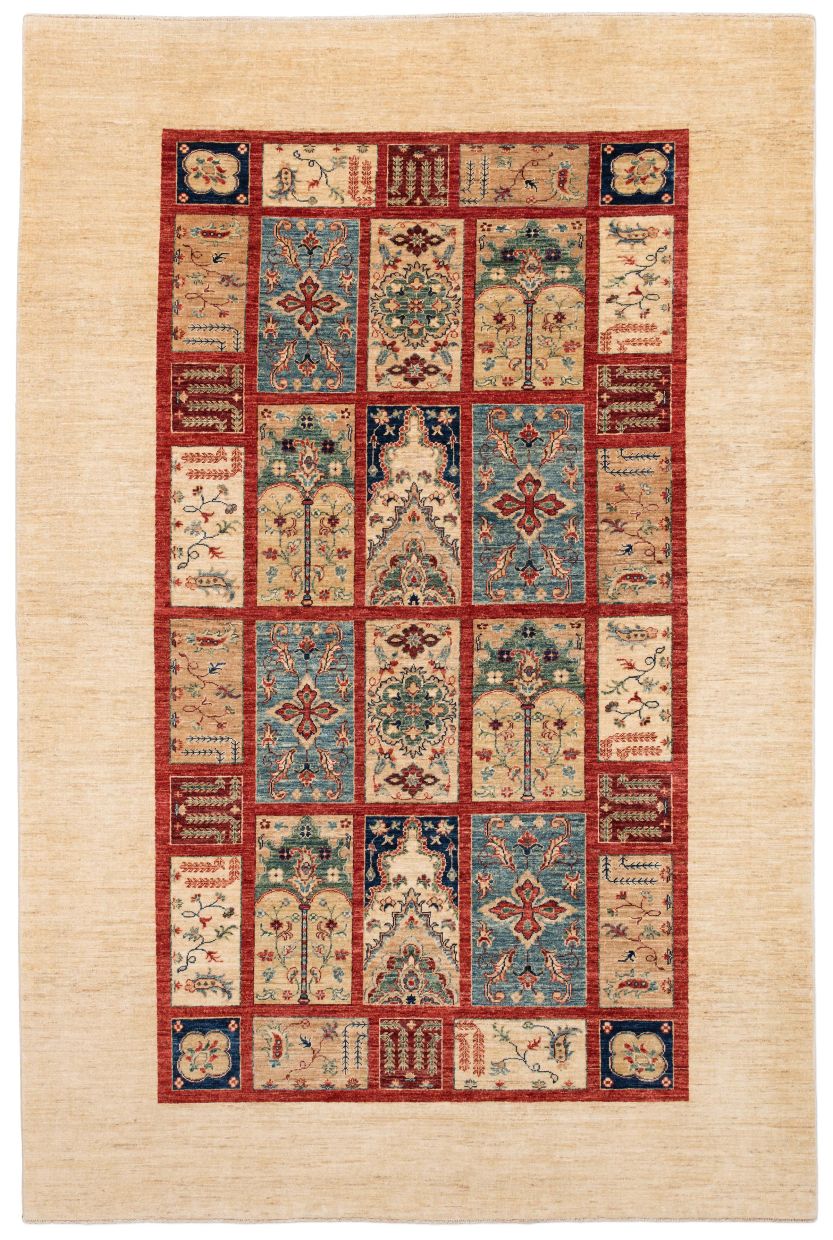 handgeknüpfter Orienteppich Ferahan-Bachtiari aus Afghanistan Maß 313x205 cm
