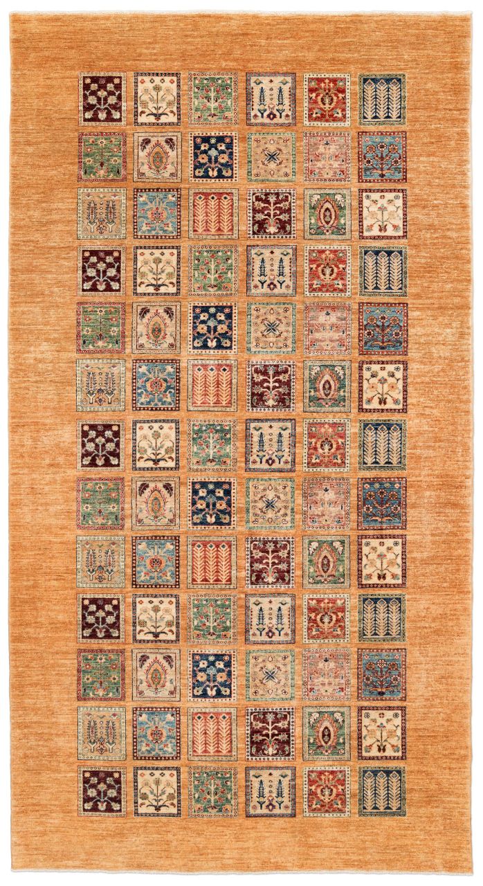 handgeknüpfter Orienteppich Ferahan-Bachtiari aus Afghanistan Maß 394x210 cm