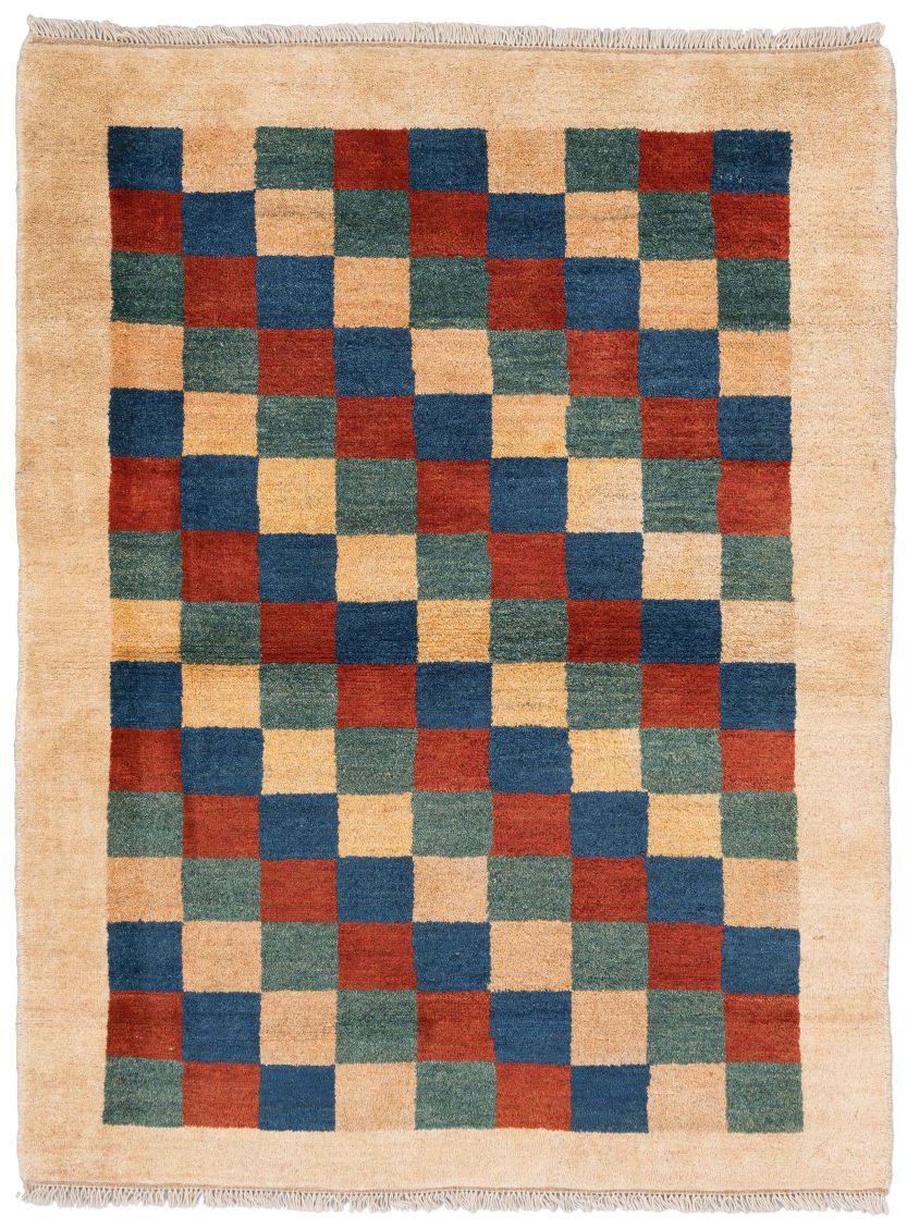 handgeknüpfter Orienteppich Gabbeh-Basic aus Persien Maß 155x118 cm