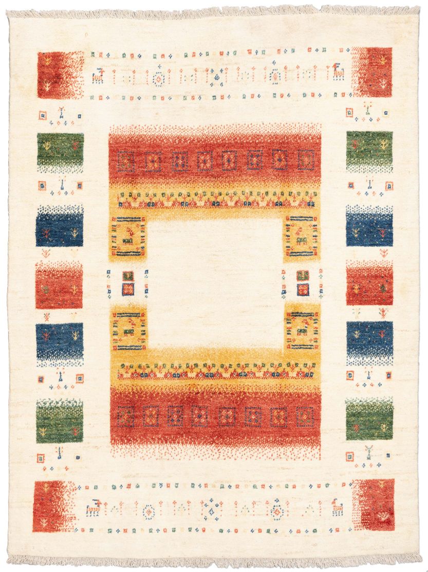 handgeknüpfter Orienteppich Gabbeh aus Persien Maß 190x144 cm