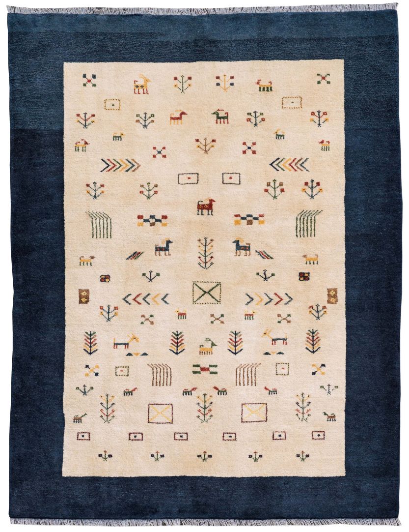 handgeknüpfter Orienteppich Gabbeh aus Persien Maß 200x155 cm