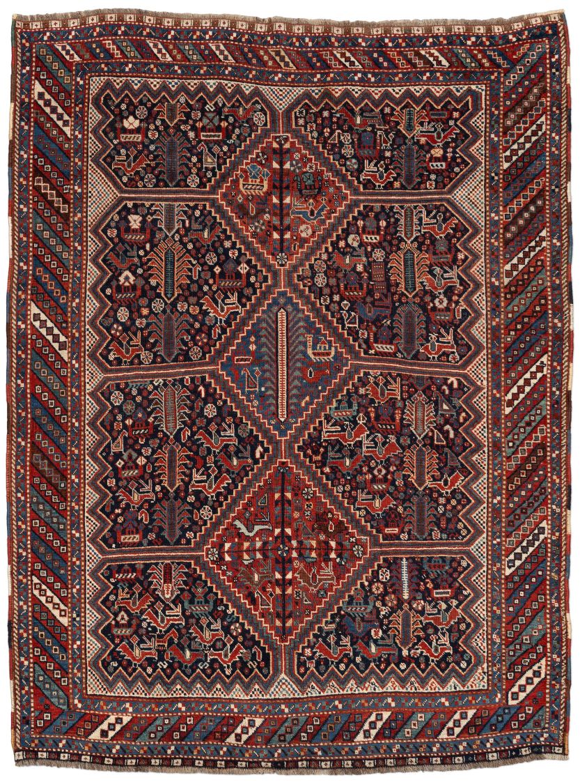 handgeknüpfter Orienteppich Gaschgai aus Persien Maß 205x151 cm