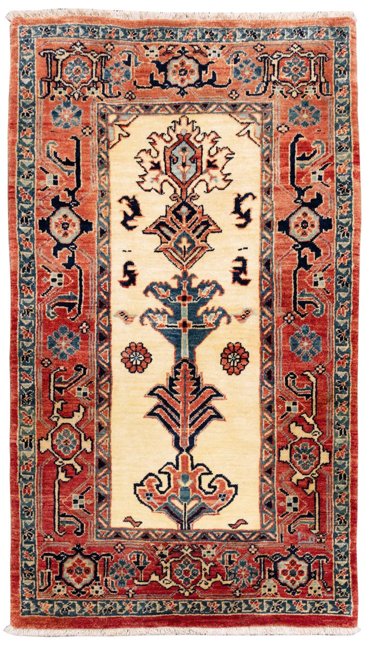 handgeknüpfter Orienteppich Ghadimi aus Persien Maß 140x82 cm