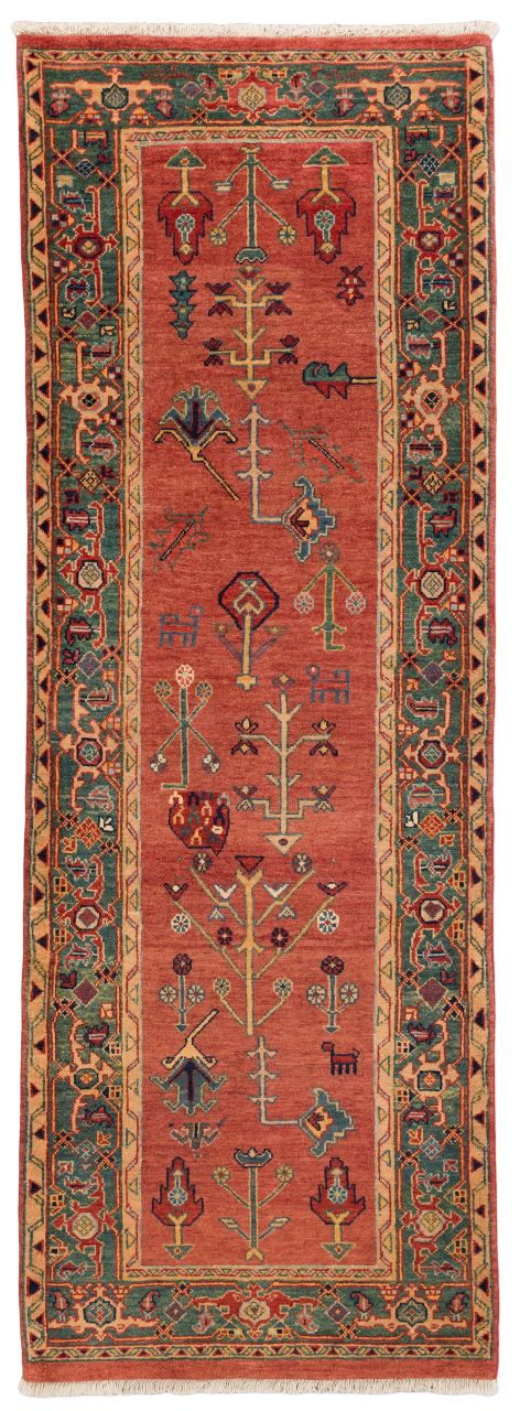 handgeknüpfter Orienteppich Ghadimi aus Persien Maß 255x88 cm