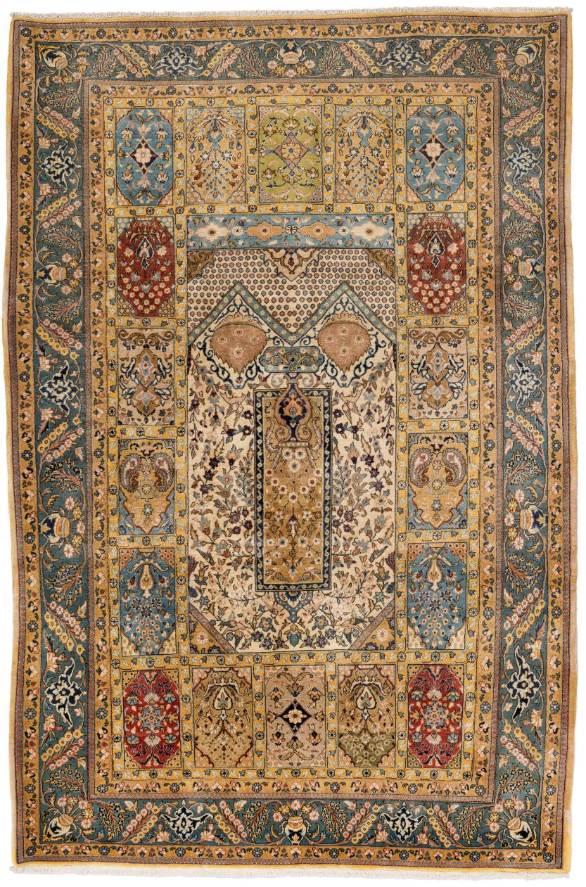 handgeknüpfter Orienteppich Ghom aus Persien Maß 310x206 cm
