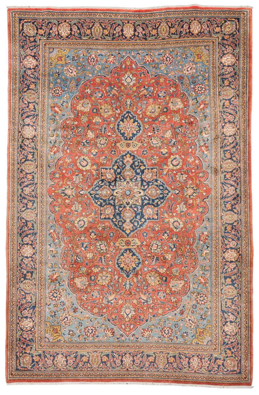 handgeknüpfter Orienteppich Ghom aus Persien Maß 326x215 cm