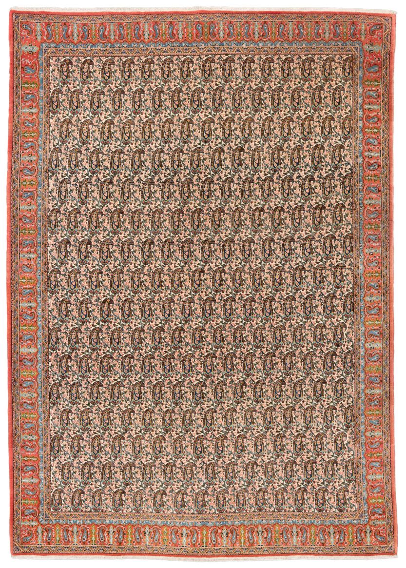 handgeknüpfter Orienteppich Ghom aus Persien Maß 326x235 cm