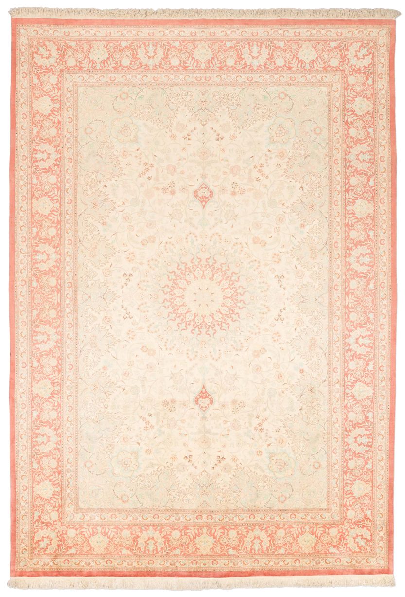 handgeknüpfter Orienteppich Ghom aus Persien Maß 348x246 cm