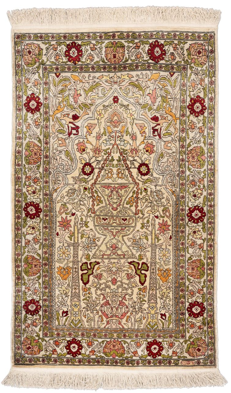 handgeknüpfter Orienteppich Hereke aus Türkei Maß 98x60 cm