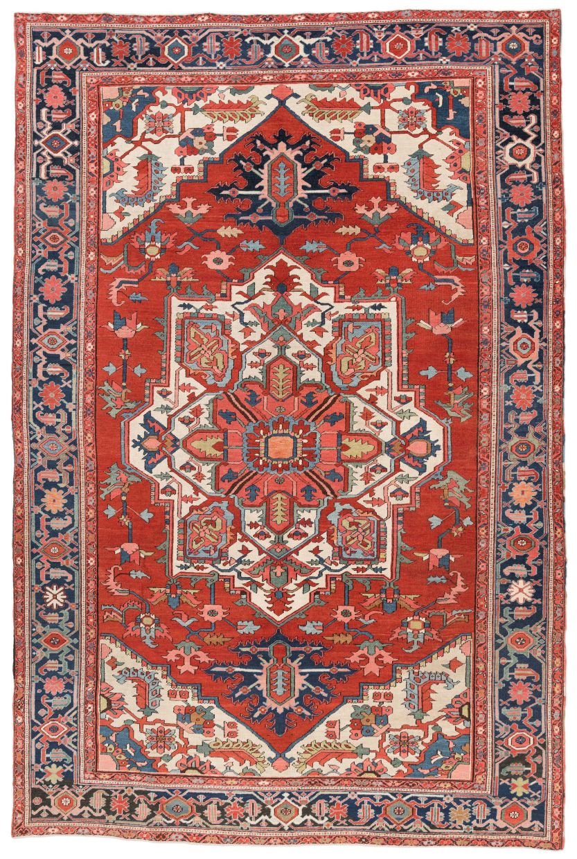 handgeknüpfter Orienteppich Heriz aus Persien Maß 360x237 cm