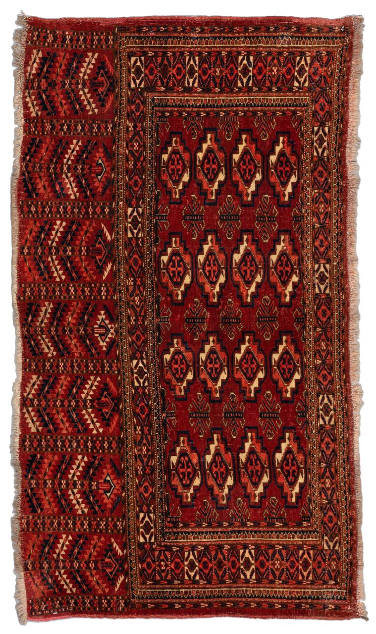 handgeknüpfter Orienteppich Jomuth aus Turkmenistan Maß 122x70 cm