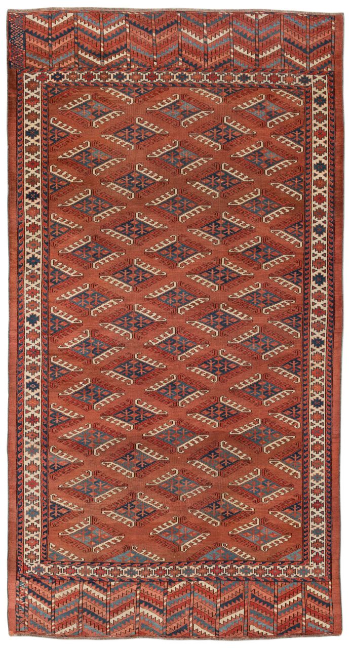 handgeknüpfter Orienteppich Jomuth aus Turkmenistan Maß 326x172 cm