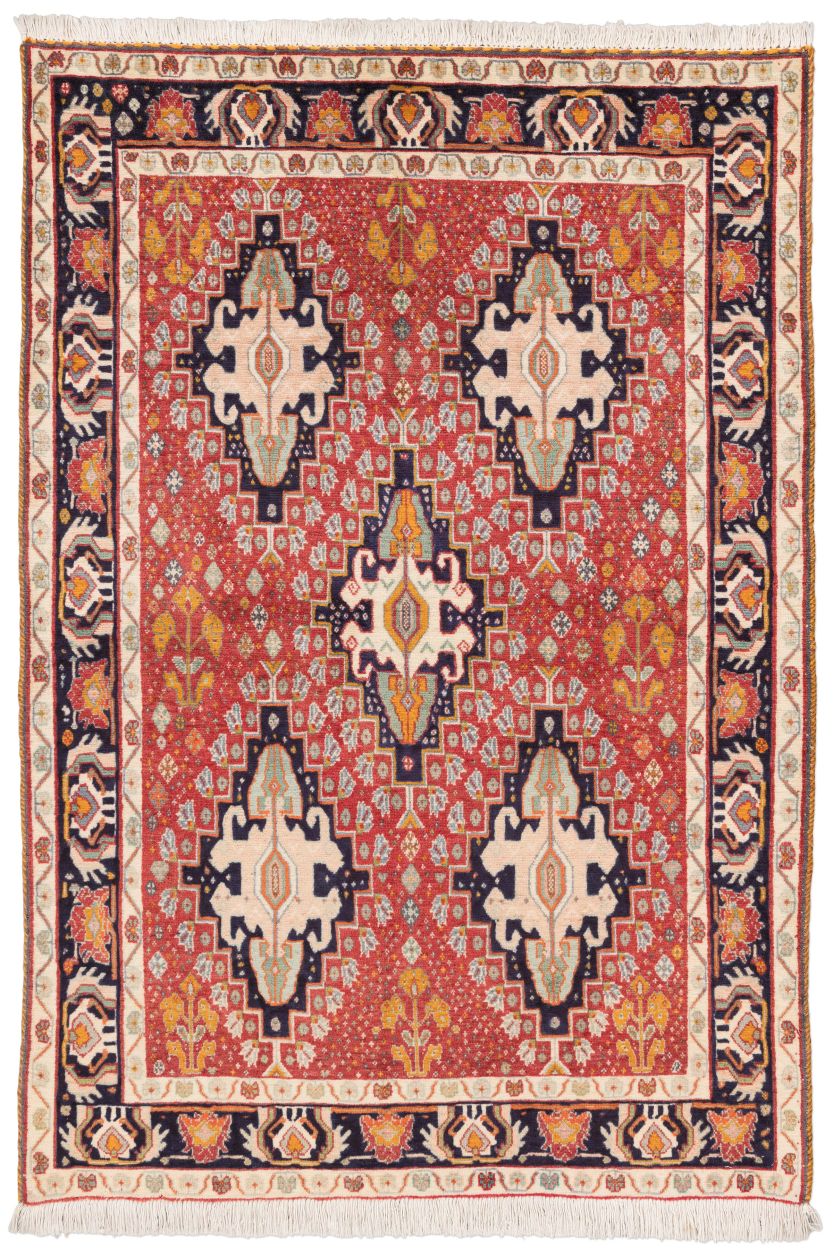 handgeknüpfter Orienteppich Kaschkuli aus Persien Maß 146x100 cm