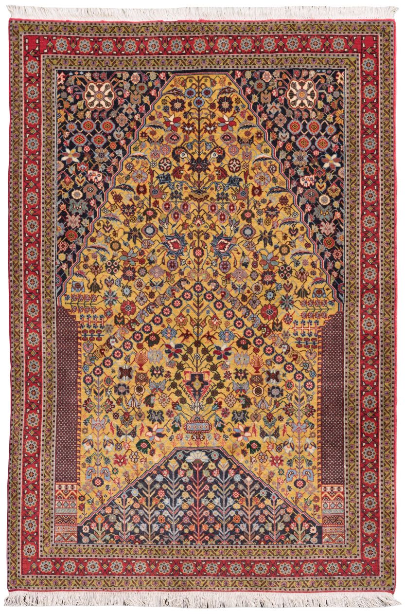 handgeknüpfter Orienteppich Kaschkuli aus Persien Maß 147x100 cm