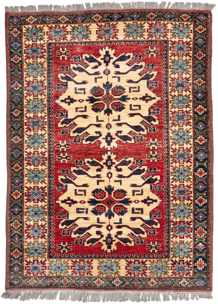 handgeknüpfter Orienteppich Kazak aus Afghanistan Maß 158x117 cm