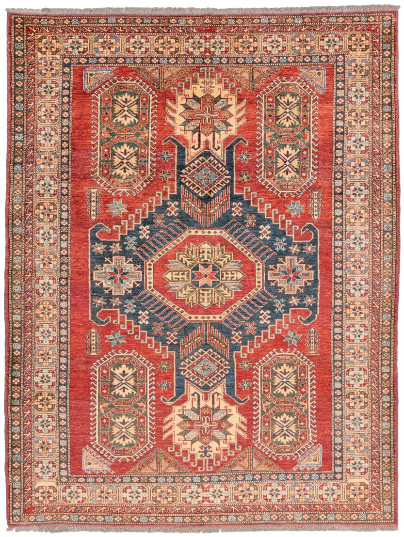 handgeknüpfter Orienteppich Kazak aus Afghanistan Maß 336x260 cm