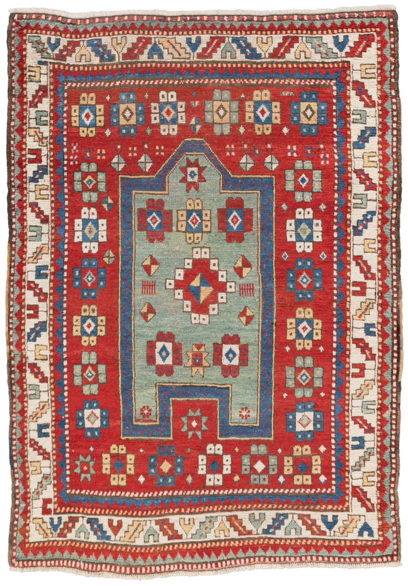 handgeknüpfter Orienteppich Kazak aus Kaukasus Maß 160x115 cm