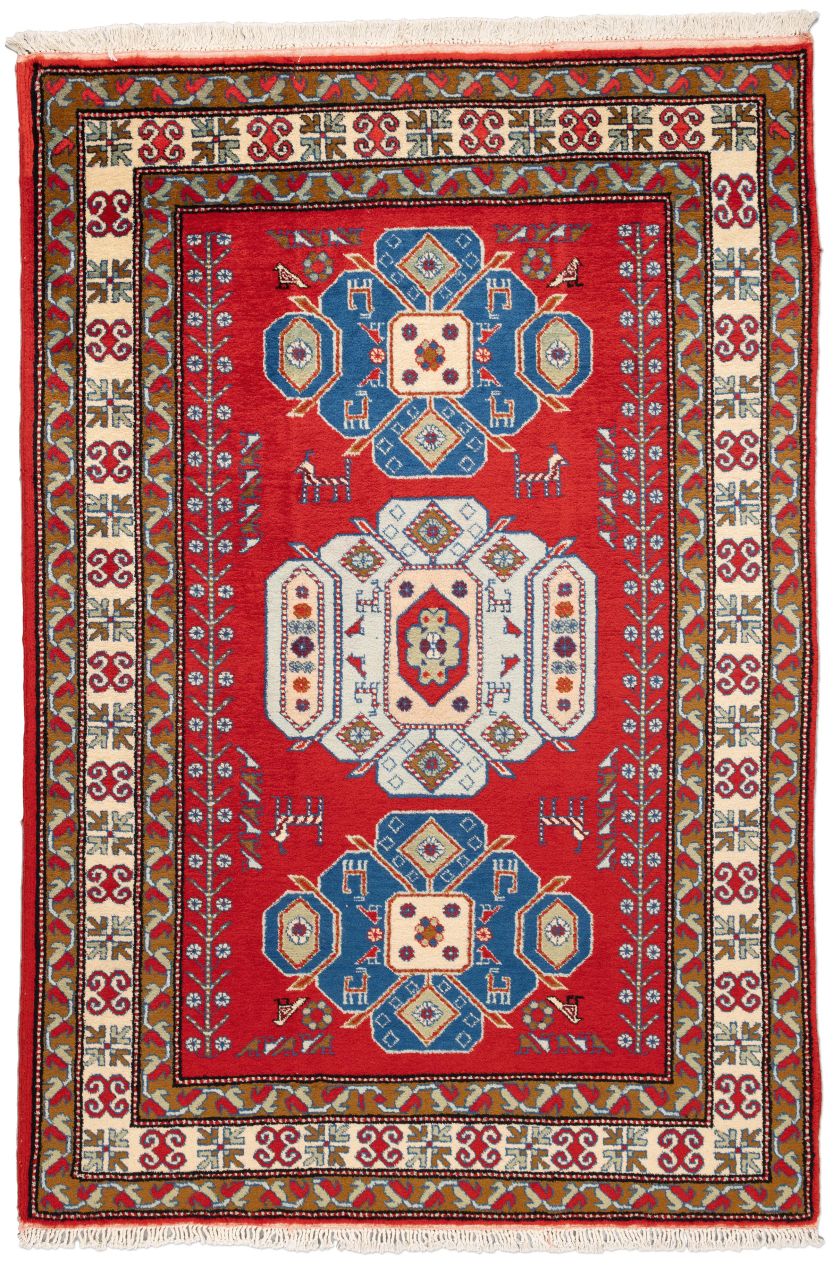 handgeknüpfter Orienteppich Kazak aus Kaukasus Maß 223x150 cm