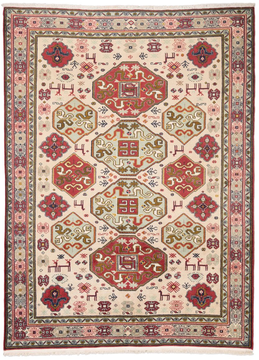 handgeknüpfter Orienteppich Kazak aus Kaukasus Maß 286x211 cm