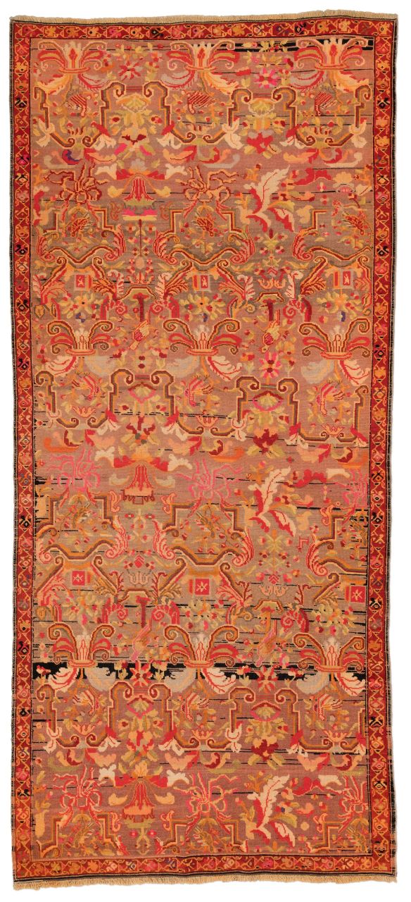 handgeknüpfter Orienteppich Kazak aus Kaukasus Maß 290x132 cm