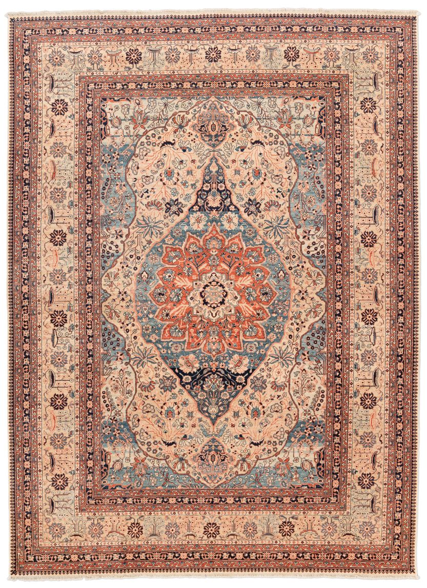 handgeknüpfter Orienteppich Keschan-Mohtashem aus Afghanistan Maß 345x250 cm