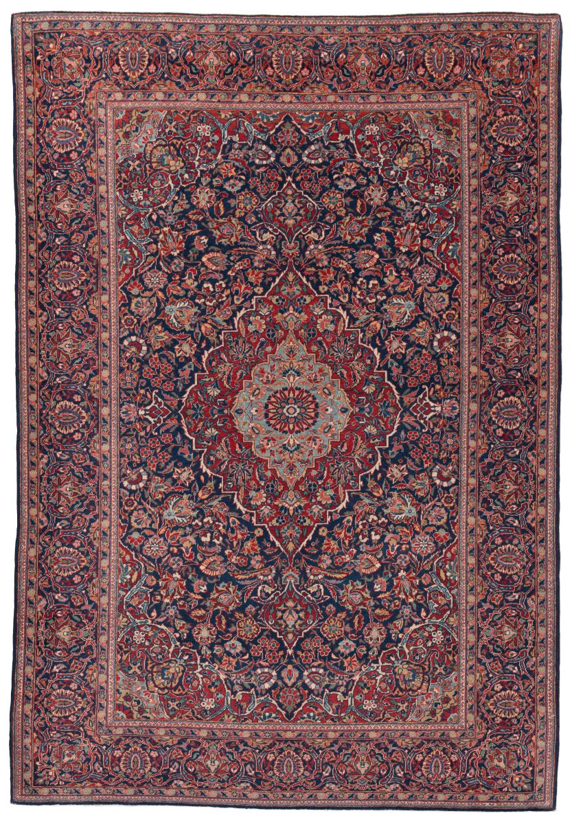 handgeknüpfter Orienteppich Keschan aus Persien Maß 200x137 cm