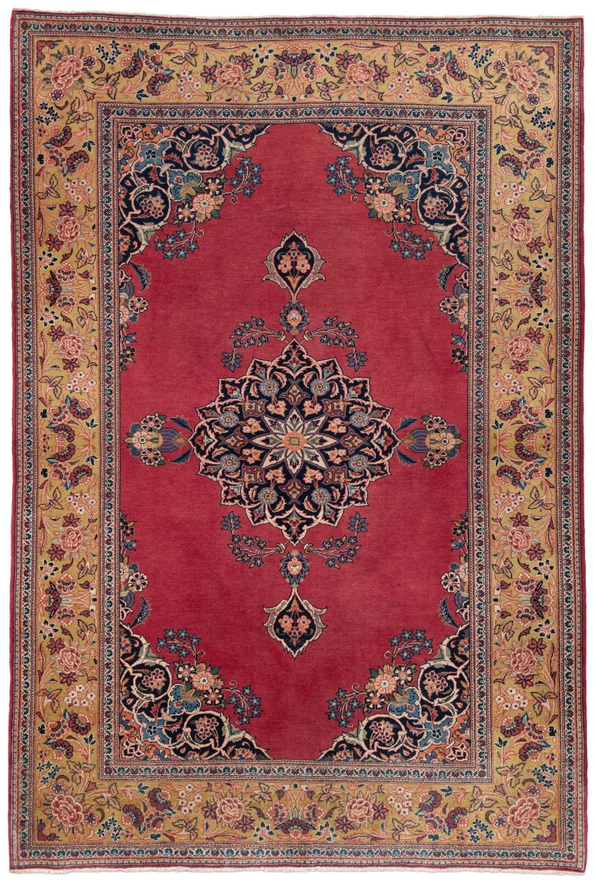 handgeknüpfter Orienteppich Keschan aus Persien Maß 202x136 cm