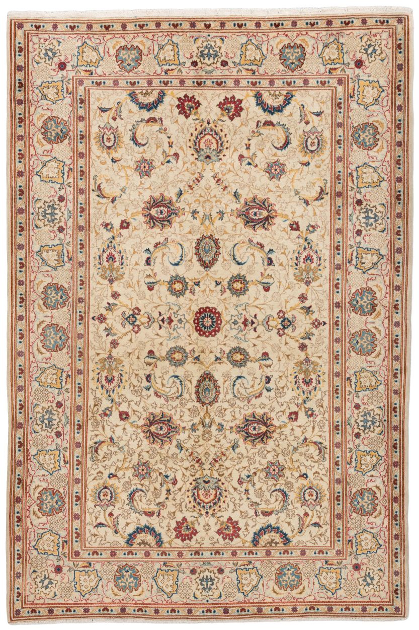 handgeknüpfter Orienteppich Keschan aus Persien Maß 208x138 cm