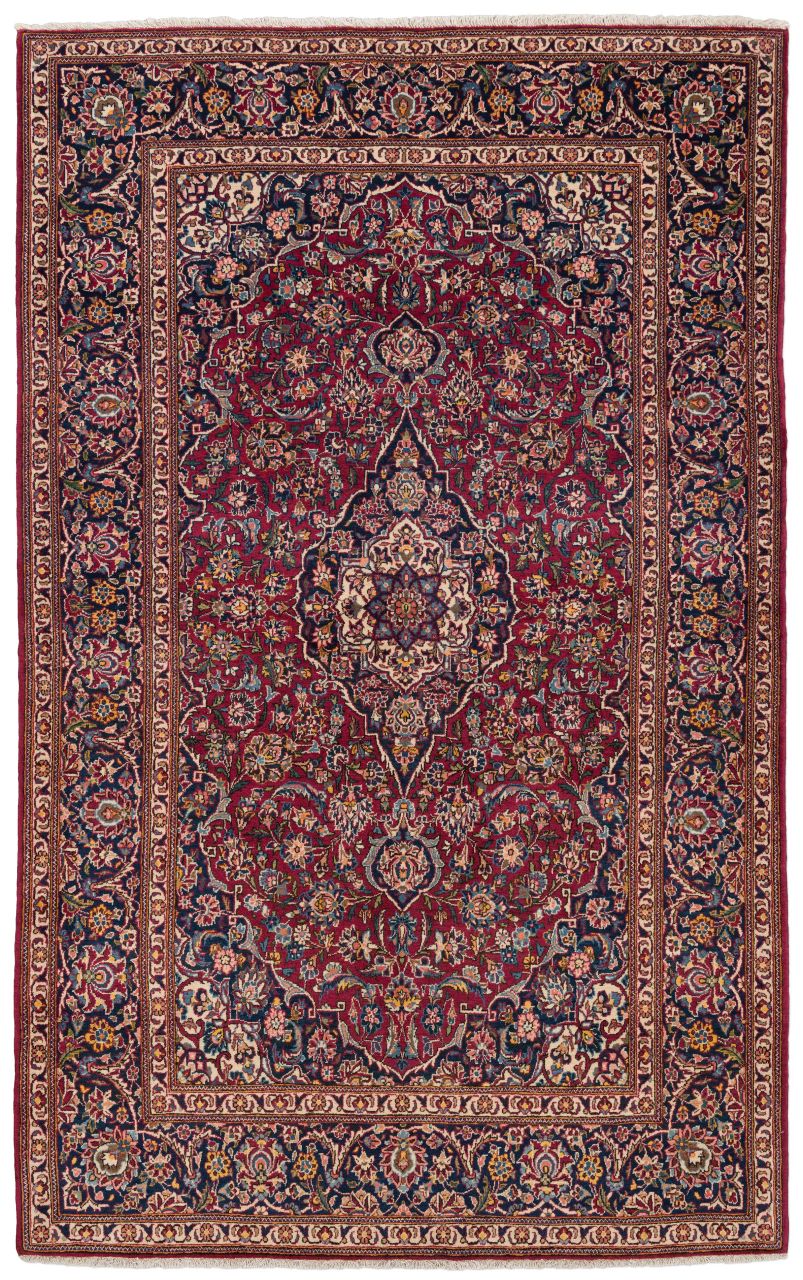 handgeknüpfter Orienteppich Keschan aus Persien Maß 218x135 cm