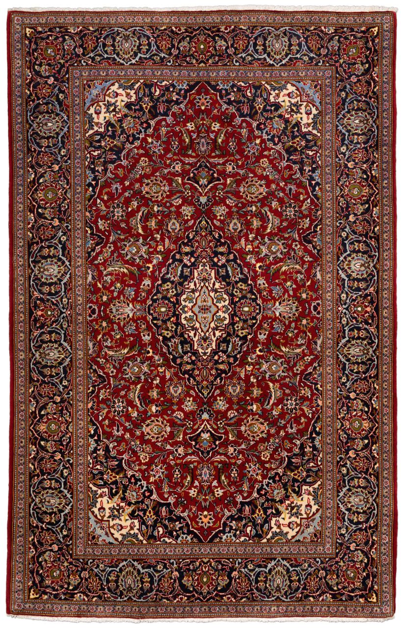 handgeknüpfter Orienteppich Keschan aus Persien Maß 221x140 cm