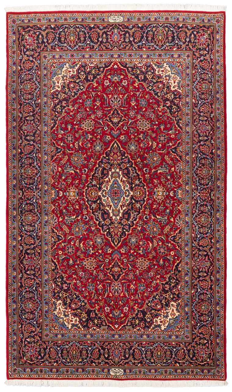 handgeknüpfter Orienteppich Keschan aus Persien Maß 238x142 cm