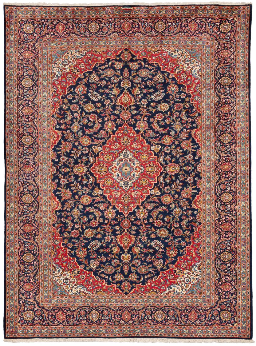 handgeknüpfter Orienteppich Keschan aus Persien Maß 362x270 cm