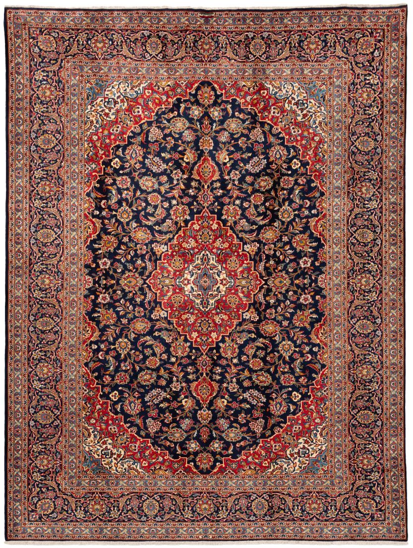 handgeknüpfter Orienteppich Keschan aus Persien Maß 362x273 cm