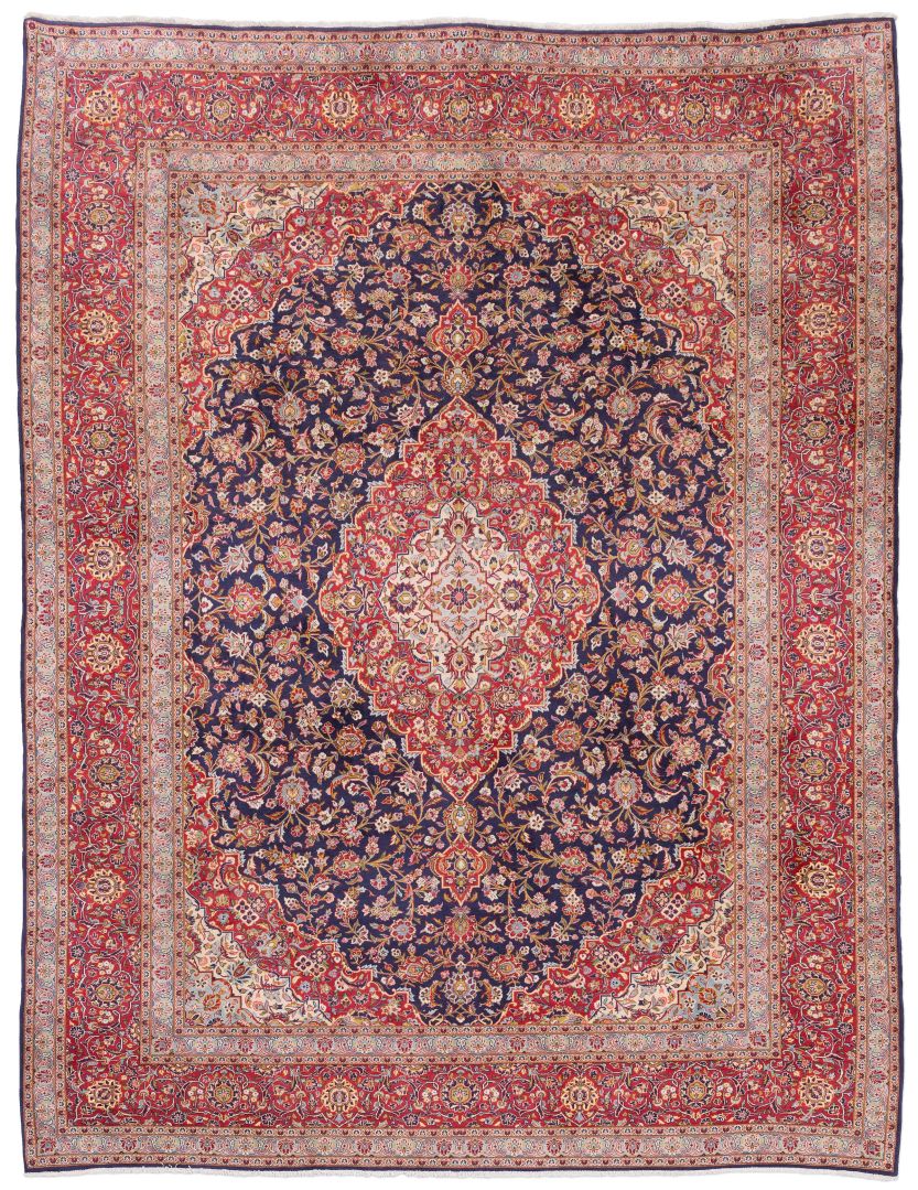handgeknüpfter Orienteppich Keschan aus Persien Maß 385x298 cm