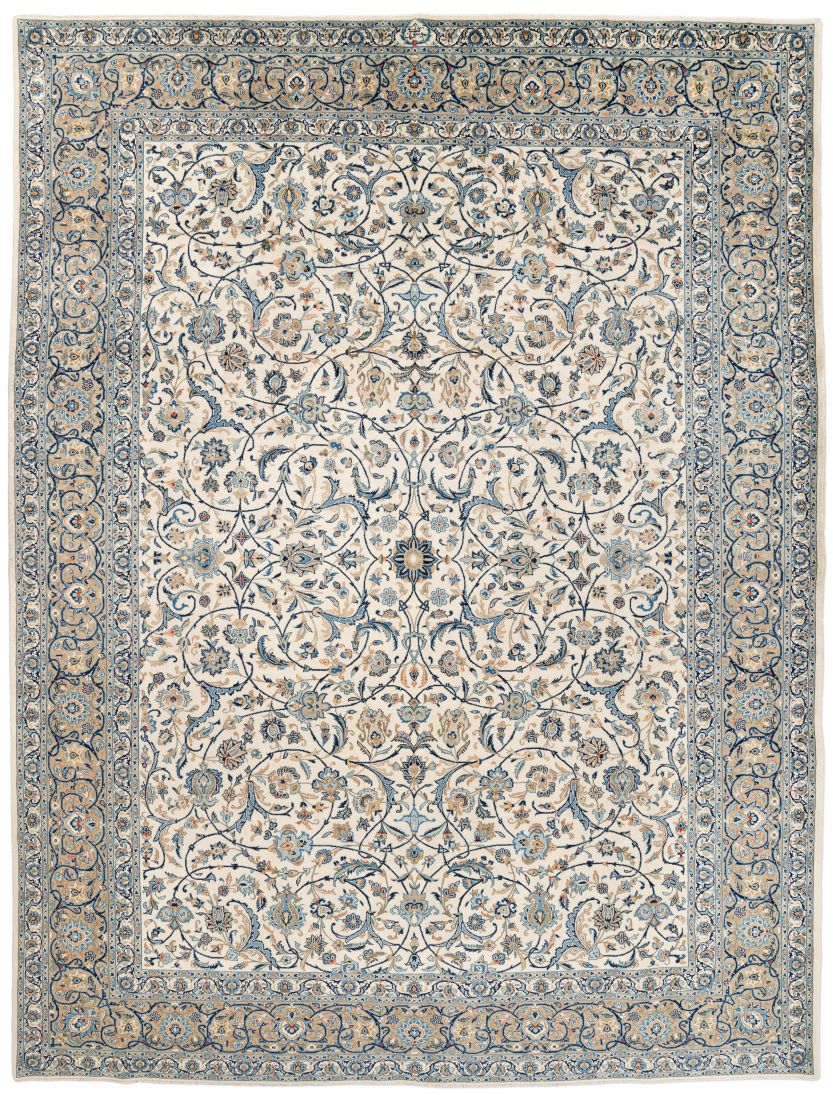 handgeknüpfter Orienteppich Keschan aus Persien Maß 400x308 cm