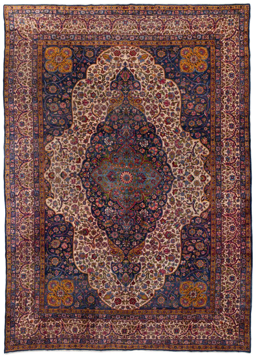 handgeknüpfter Orienteppich Keschan aus Persien Maß 410x290 cm