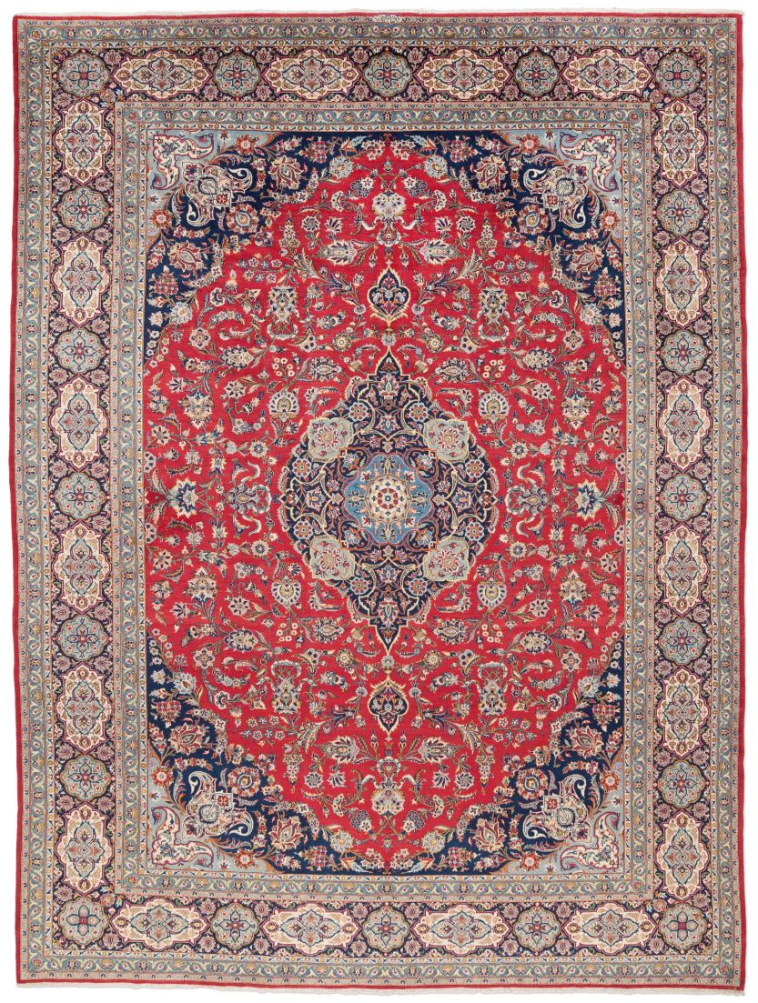 handgeknüpfter Orienteppich Keschan aus Persien Maß 421x313 cm