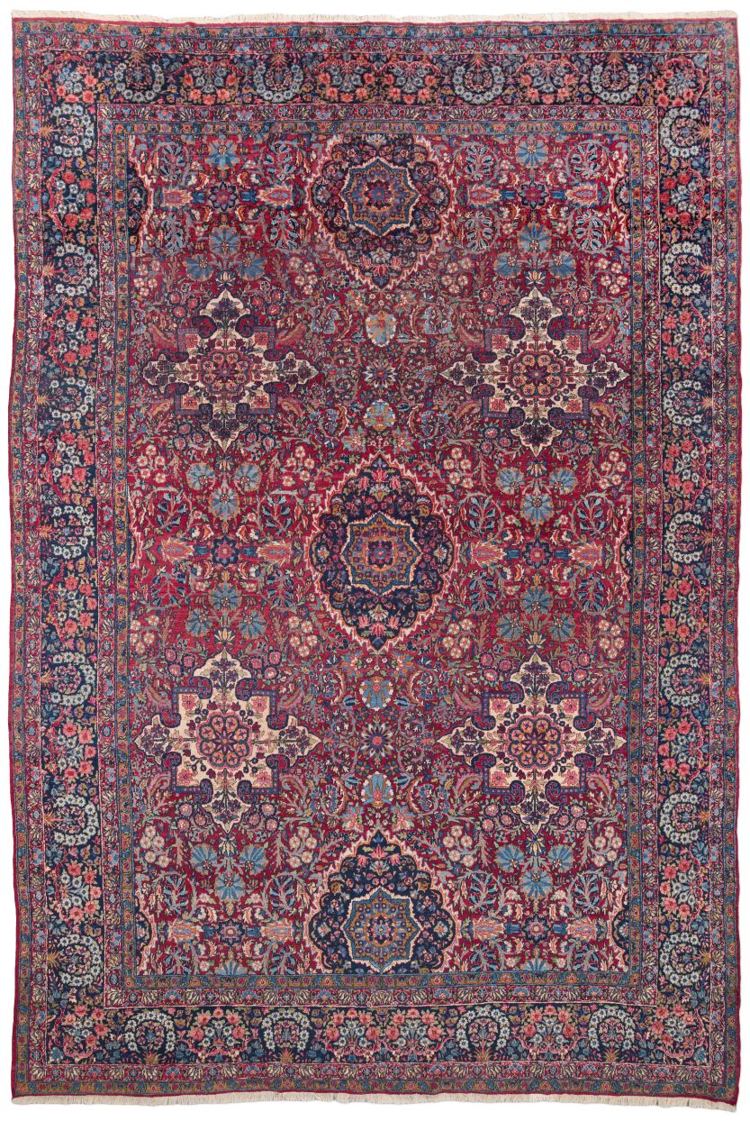 handgeknüpfter Orienteppich Kirman aus Persien Maß 490x331 cm