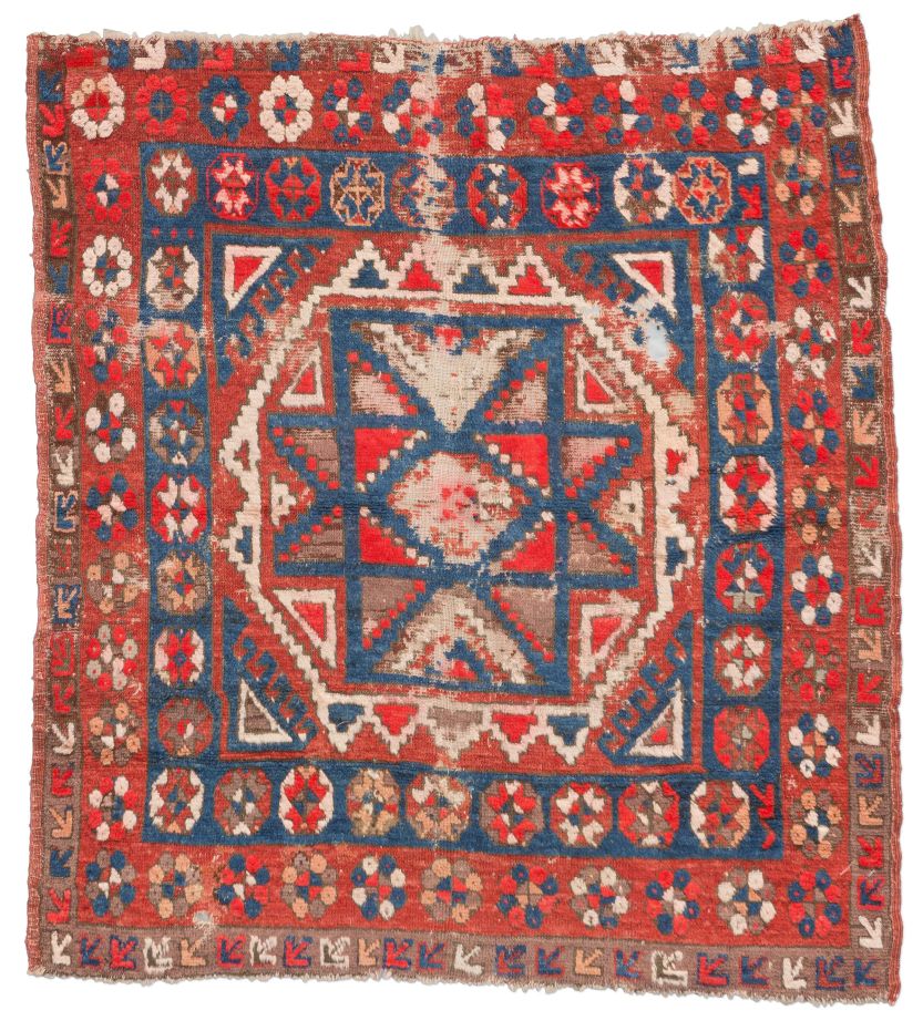 handgeknüpfter Orienteppich Konya aus Türkei Maß 124x112 cm