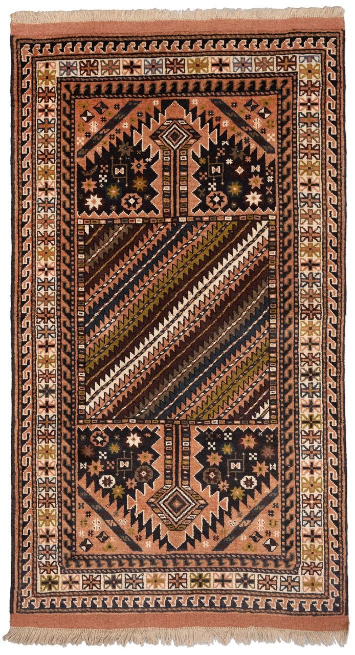 handgeknüpfter Orienteppich Kurdi aus Persien Maß 190x110 cm