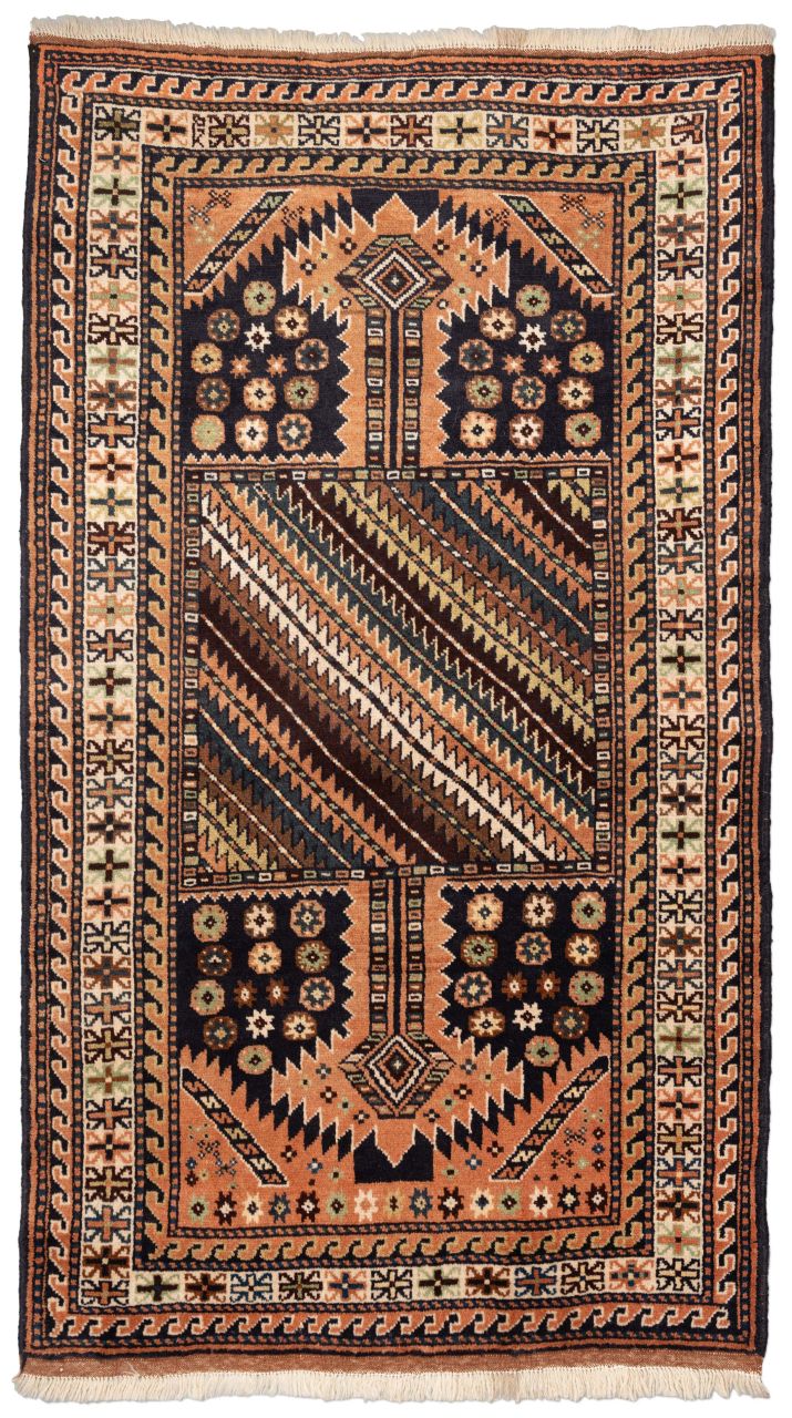 handgeknüpfter Orienteppich Kurdi aus Persien Maß 191x110 cm